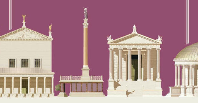 Het oude Rome in vijftig monumenten boek van Paul Roberts