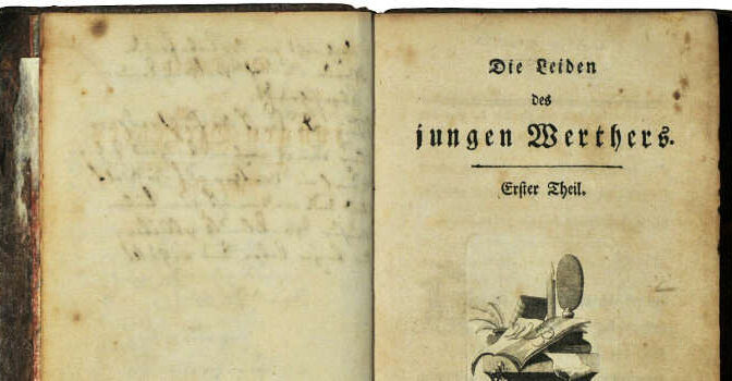 Die Leiden des jungen Werthers Duitse briefroman uit 1774 van Johann Wolfgang von Goethe