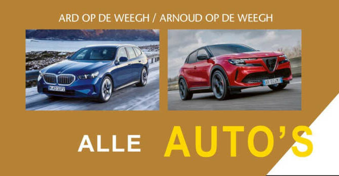 Alle auto's 2025 boek van Ard & Arnoud op de Weegh