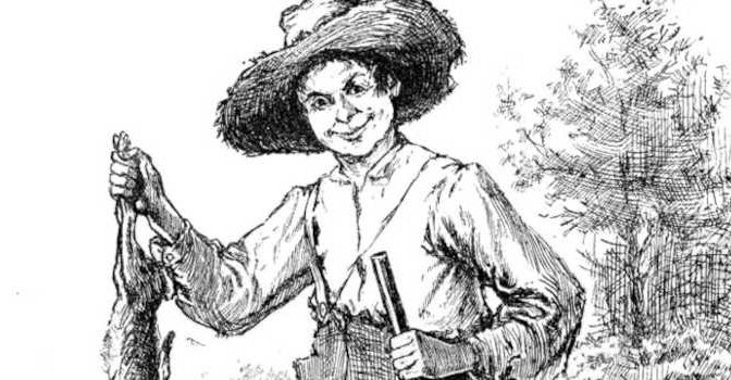 Beroemde romanpersonages Huckleberry Finn